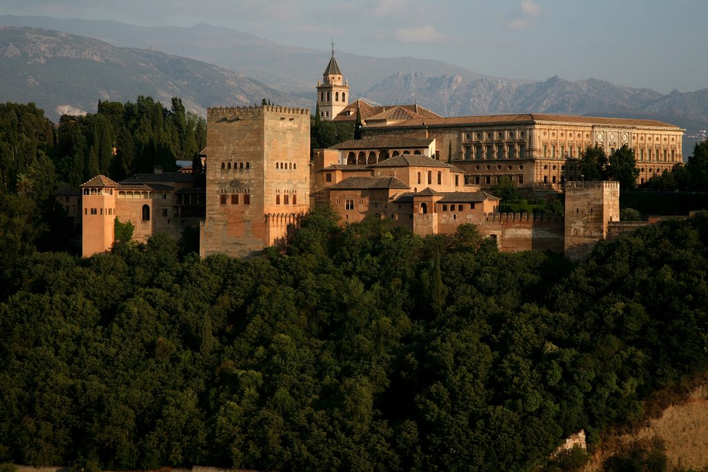 Granada. Vista panorámica de la Alhambra